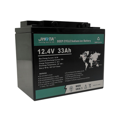 12.4V 33Ah ナトリウムイオンバッテリーパック 過剰充電防止 プラスチックケース