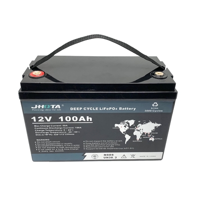 BMSの防水RV Motorhomeのリチウム電池12.8V 100AH LiFePO4電池